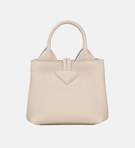 حقيبة يد صغيرة للغاية جلد مطرزة بشعار