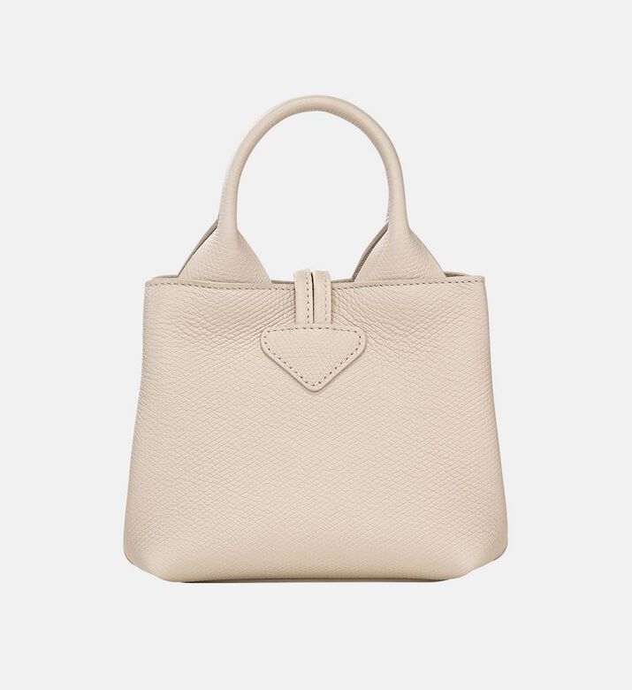 حقيبة يد صغيرة للغاية جلد مطرزة بشعار