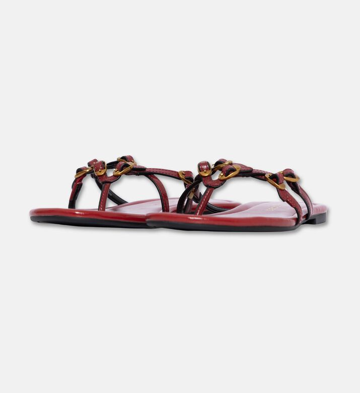Marc Jacobs Shoes The Kiki Sndl, Dark-red, Eu-39, Packshot View