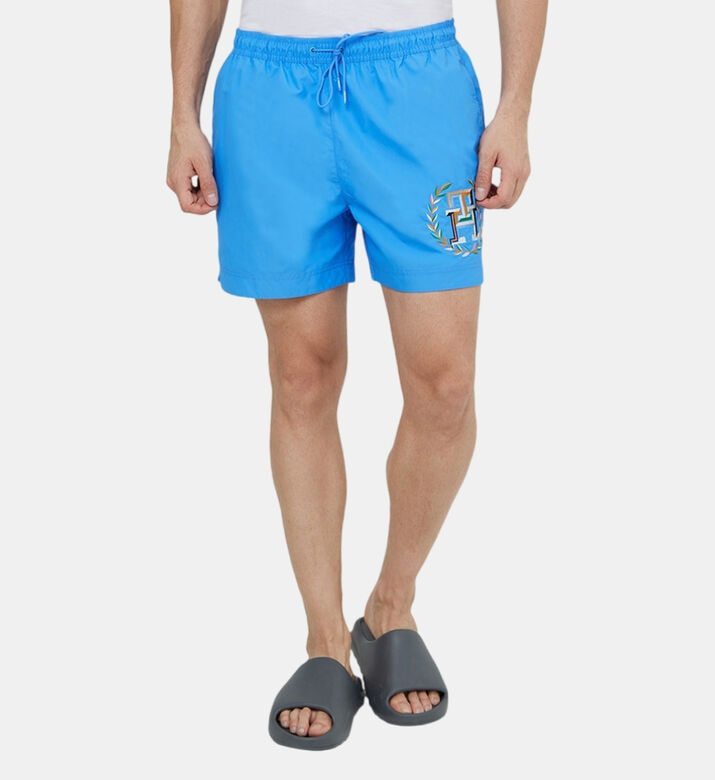 Drawstring Logo Swim Bottoms