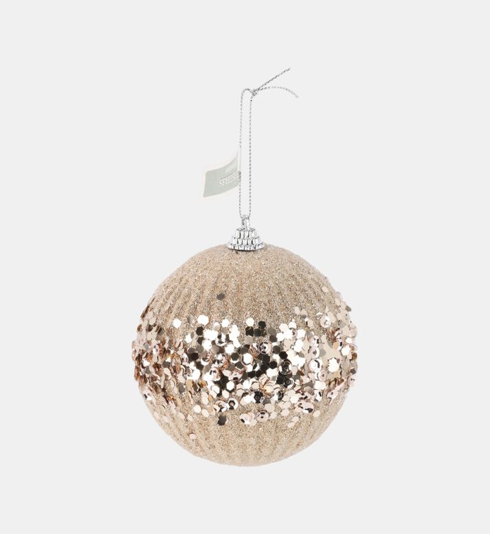 Home Deco and More Xmas Ball Sequins, Brown, Packshot View