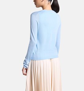 Carter and White Jennifer Silk Cashmere Twinset, Model View