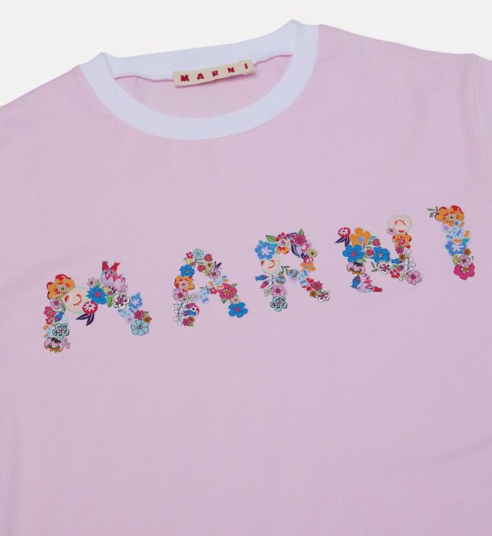Marni Logo-printed Crewneck T-shirt, Packshot View