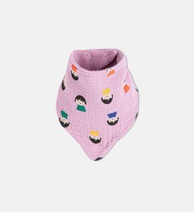 Bobo Choses Colorful Face Pattern Snap Buttons Long-sleeve Sleepsuit, Packshot View