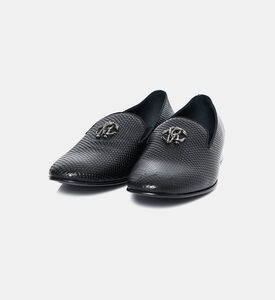 صندل جلد بنقشة أفعى