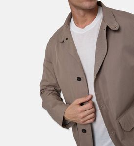 Hackett London Button Closure High Neck Jacket, Model View