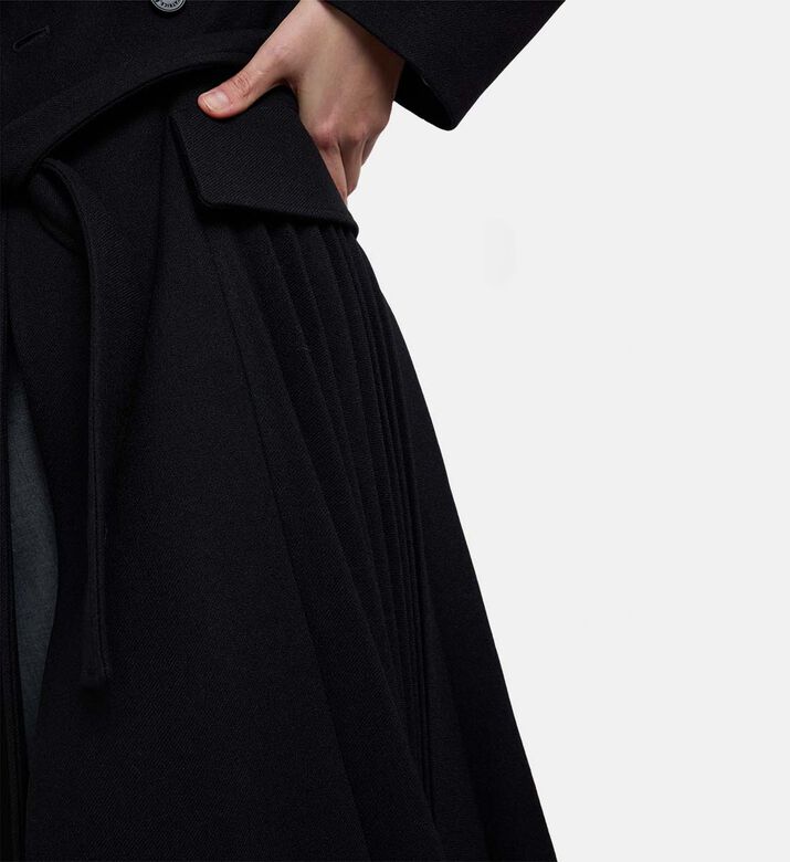 Beatrice B Double-breasted Closure Coat, Model View