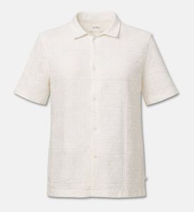 Les Deux Knit Button Closure Short-sleeve Polo, White, M, Packshot View