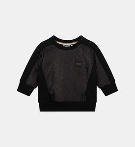 سترة قطنية برقبة دائرية