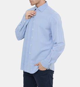 قميص بوبلين قطني مخطط