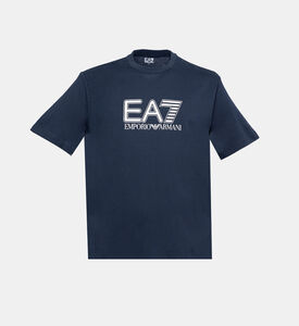 تيشيرت قطن بطبعة لوغو