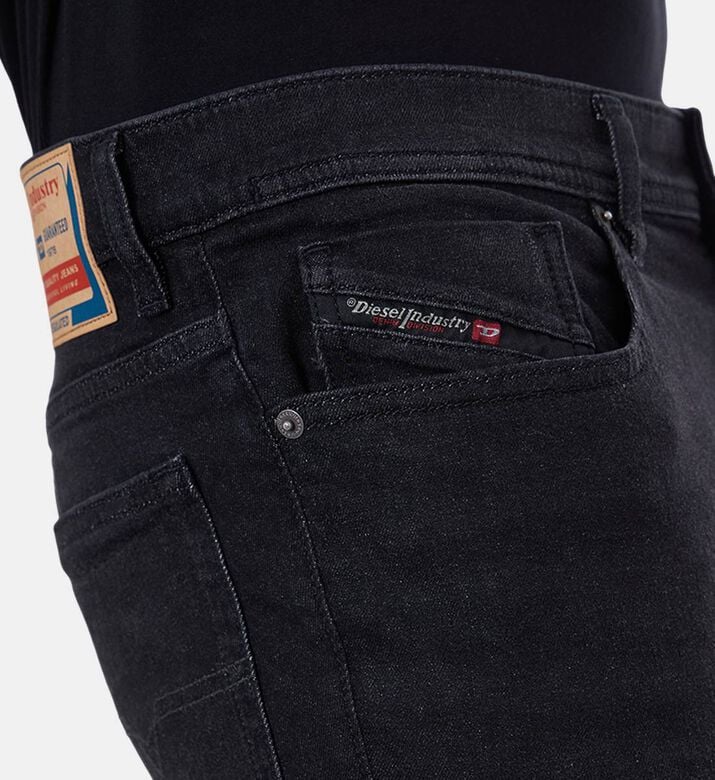 Slip Pocket Regular-fit Denim Pants