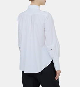 قميص قطني بأكمام طويلة