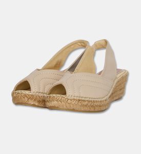 Salvi Slingback Wedge Espadrille Sandals, Beige, Eu-41, Packshot View