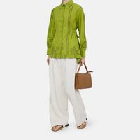 Cotton Tone-on-tone Broderie Anglaise Shirt