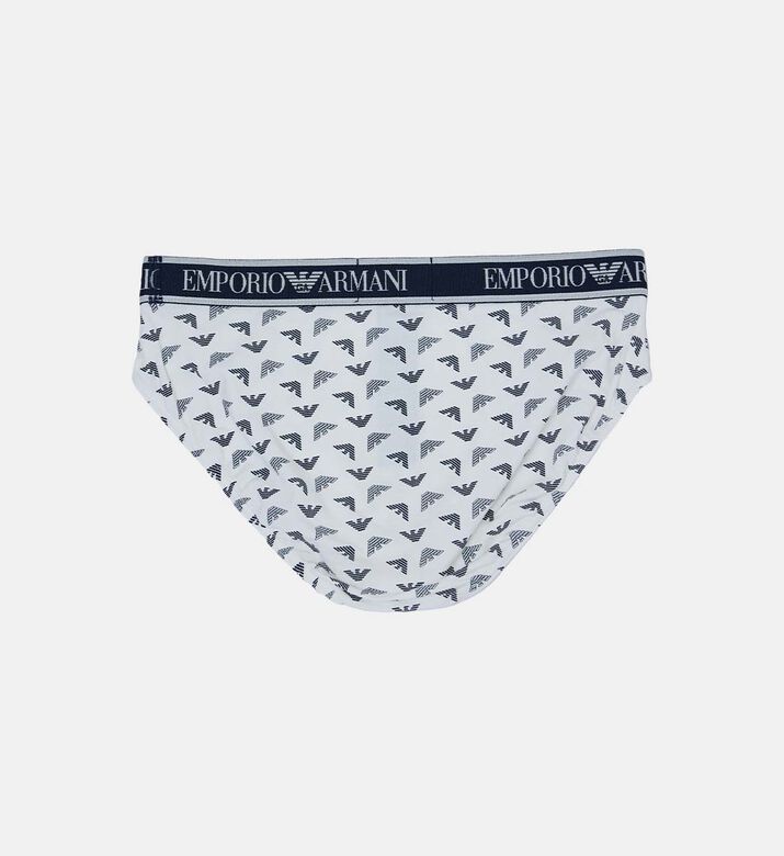 Waist Logo 3-packs Printed Briefs Set Waist Logo 3-packs Printed Briefs Set