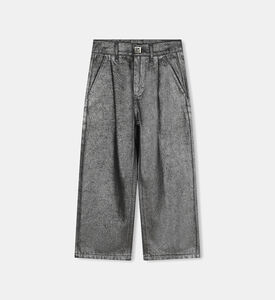 بنطال جينز قطني بخصر قابل للتعديل