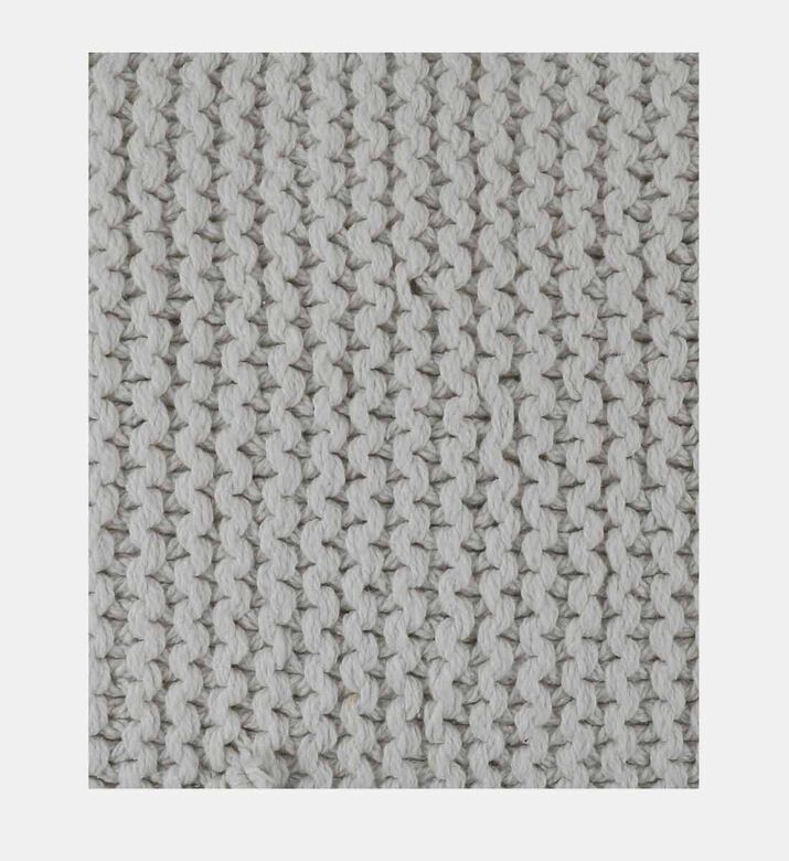 Home Deco and More Florence Waffle Knit Cushion, Beige, 35x50x35-cm, Packshot View