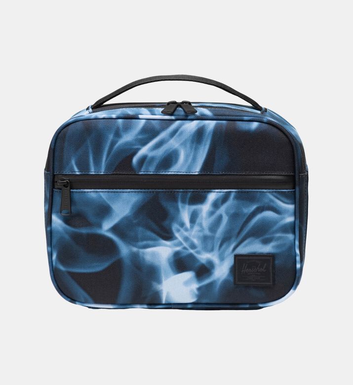 Flames Front Storage Sleeve Waterproof Zipper Lunch Box