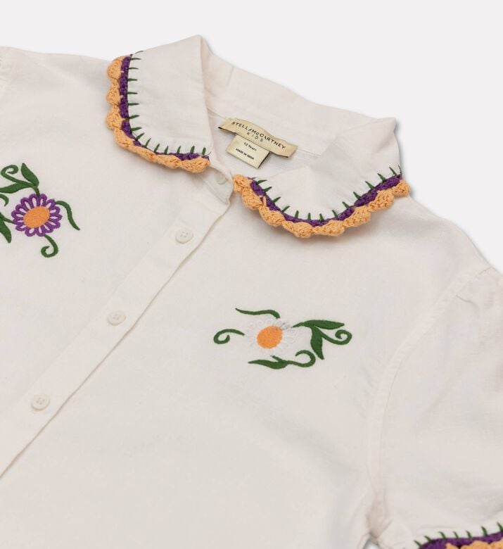 Stella McCartney Embroidered Crochet Trim Shirt, Packshot View