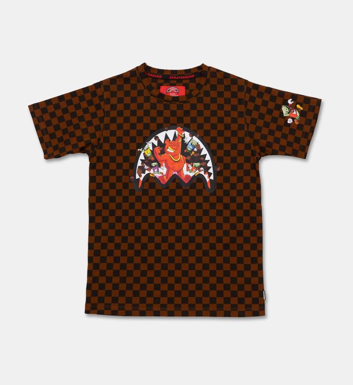 Sprayground Checkered Graphic Short-sleeve T-shirt, Packshot View