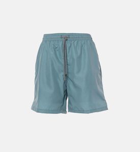 شورت سباحة نايلون بقصة عادية