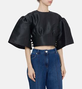 Puffy Sleeves Fitted Top