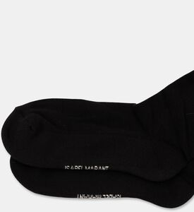 Marant Homme Siloki Logo Crew Socks, Black, Packshot View