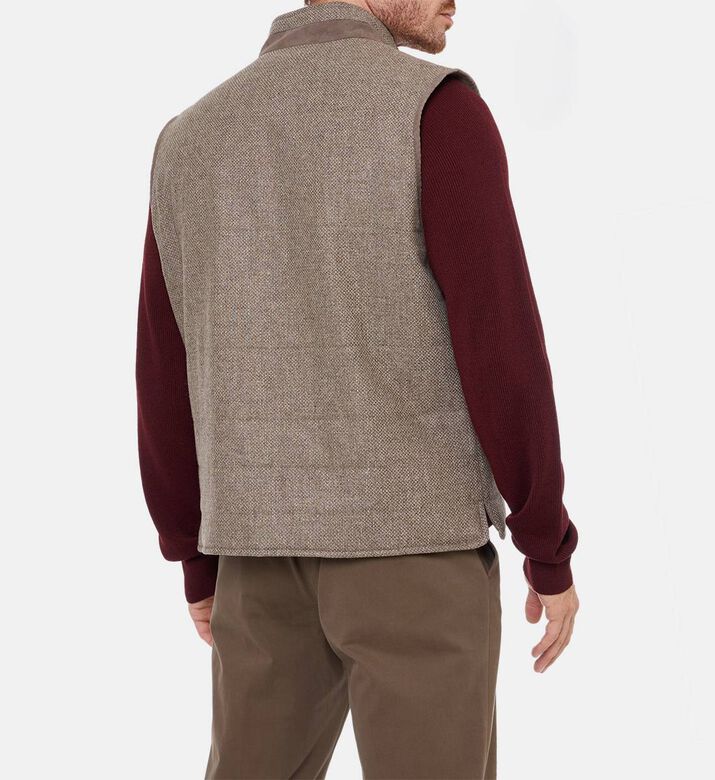 Corneliani Zip Fastening Sleeveless Vest, Model View