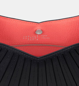 Camille Fournet Balancier Calf Leather Pleated Handbag, Black, Packshot View