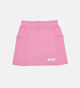 تنورة من قطن وصوف بطبعة شعار