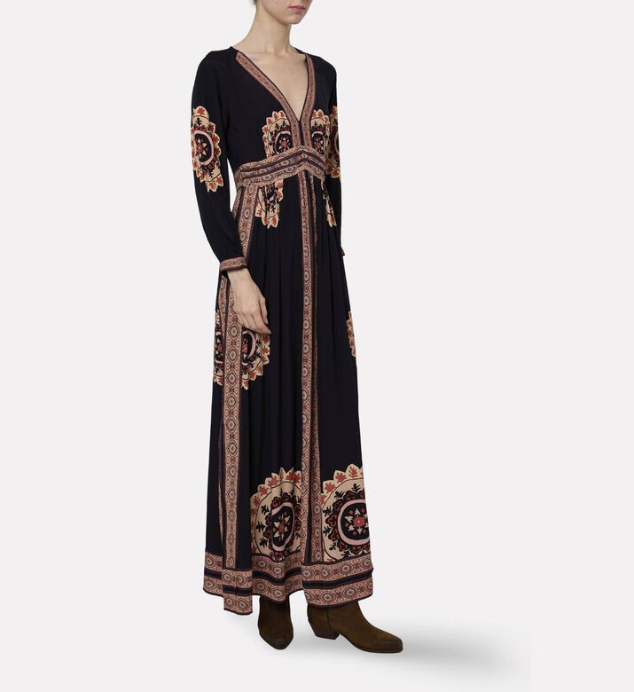 Ba and Sh Embroidered Maxi Dress, Model View