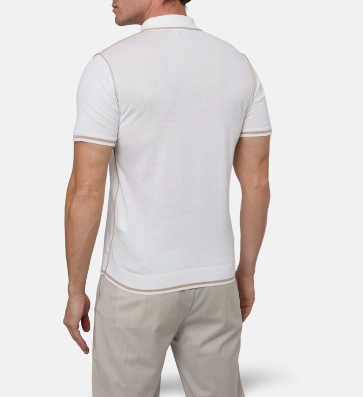 Pal Zileri Buttoned Placket Polo, Model View