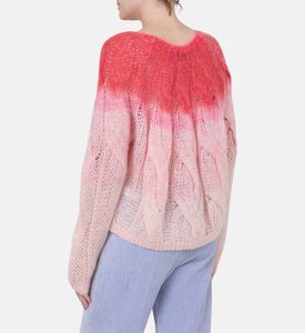 سترة محبوكة موهير مصبوغ