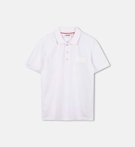 Cotton Pique Chest Logo Short-sleeve Polo Shirt