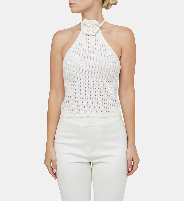 بلوزة بيسي بحمالة حول الرقبة