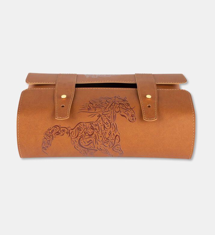 Silsal Sahara Leather Tissue Box, Packshot View