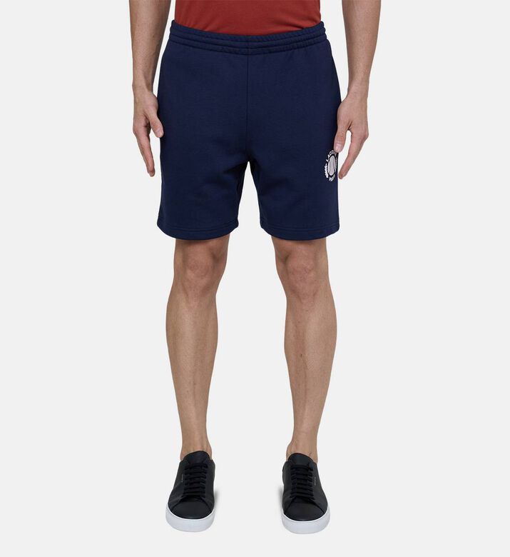 Cotton Leg-logo Sweatshorts