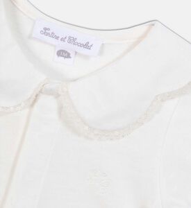 بودي سوت بياقة مكشكشة وقصة عادية