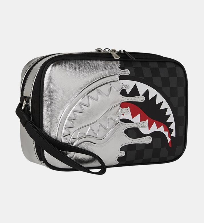 Sprayground Silver Side Drip Utility Pouch, Packshot View