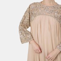 Sequined Top Maxi Gown