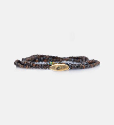 Natural Stones 5-tours Wrap Bracelet