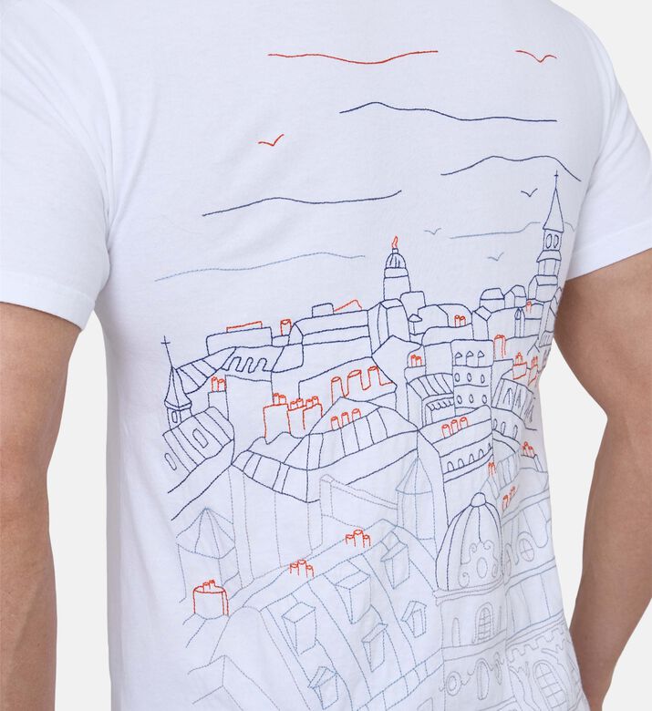 Noon Embroidered Script T-shirt