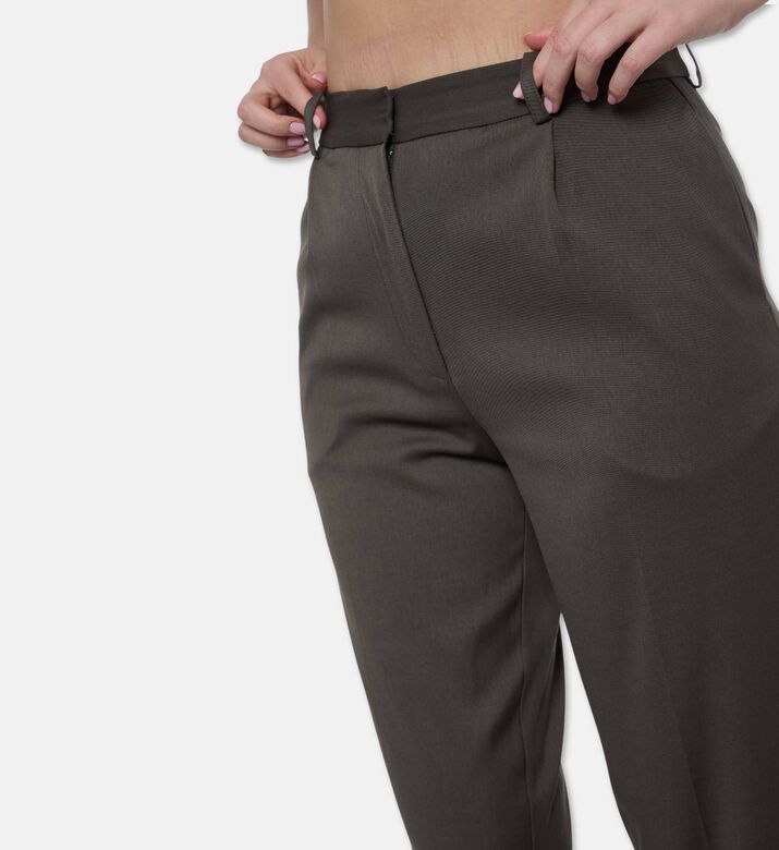 Samsoe Pleated High-waisted Pants, Model View