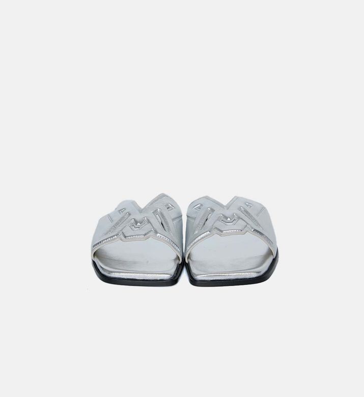 Sabot Metallic Leather Slides