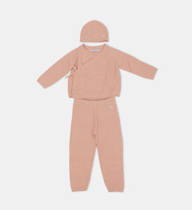 طقم هدية منسوج لحديثي الولادة