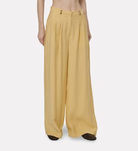 Ba and Sh Pleated Wide-leg Pants, Model View