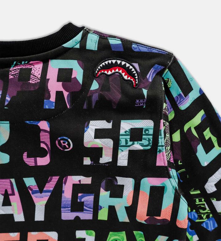 سويت شيرت كامو 100 بياقة دائرية وطبعة على كامله