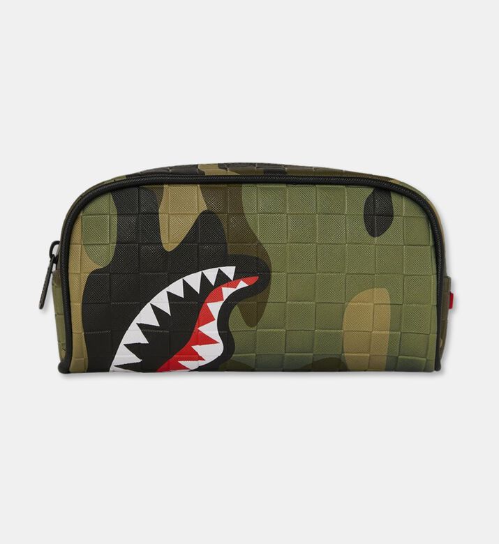 Sprayground Woodland Camo Checkered Pouch, Packshot View