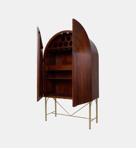 Home Deco and More Pillar Mango Wood Cabinet, Packshot View